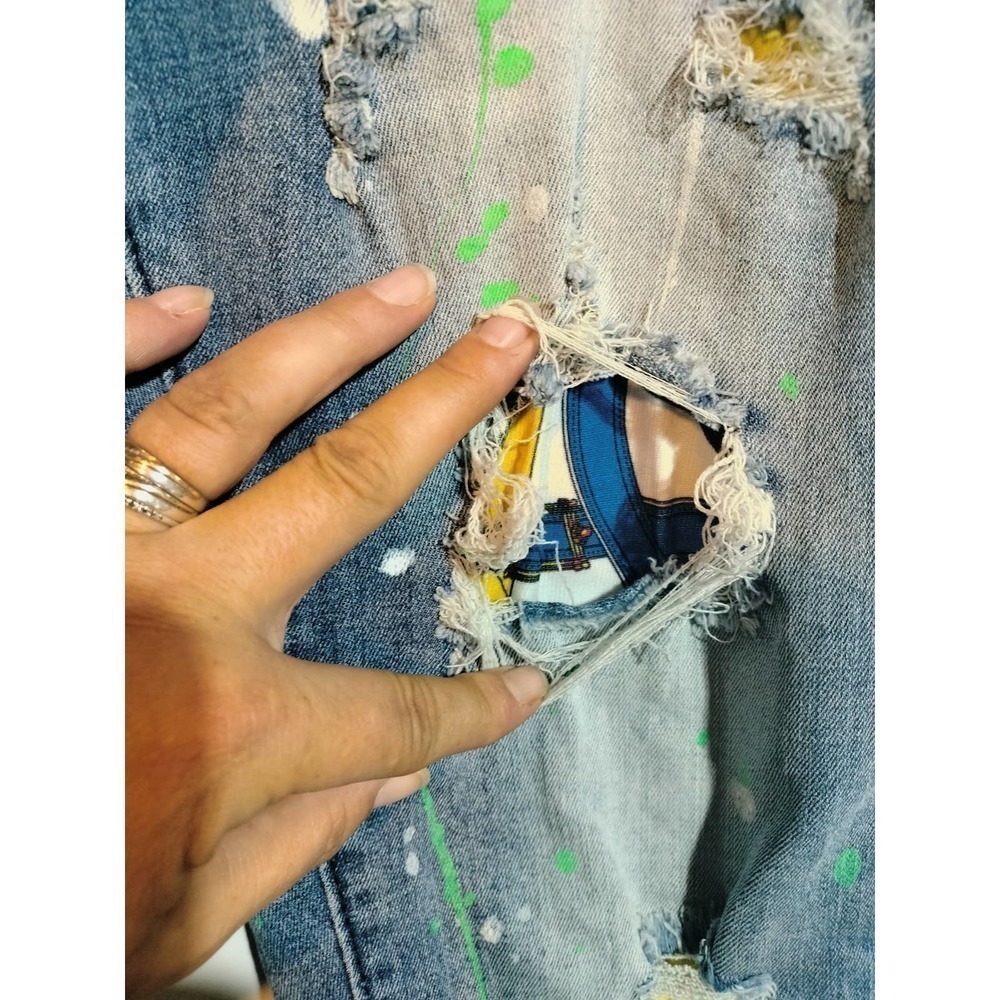 WAIMEA skinny fit destructed destroyed jeans youth size 20 - Picture 2 of 6